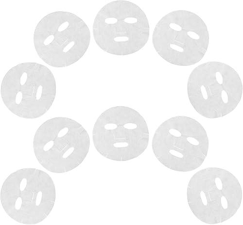 Uonlytech 10pcs Cotton Facial Sheet Masks Breathable Gauze Face Mask Skincare Sheets for Women Teens Wet Compress Beauty Care Session