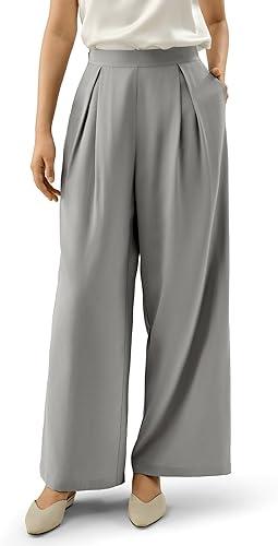 LilySilk Women Pure Silk Pants Wide Leg Loose Mulberry Silk Trouser Ladies Bottom