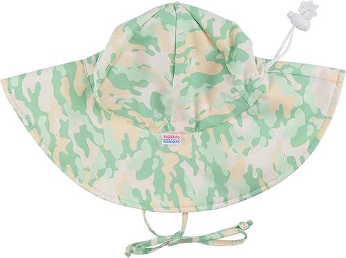 RuffleButts Baby-Girls Sun Hat Floppy Wide Brim UPF 50+ - Baby Sun Hat with Sun Protection