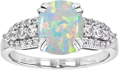 10K 14K 18K Gold 2 Carat Cushion Cut Gemstone Engagement Rings for Women with Moissanites/Diamonds 8X6MM Cushion Birthstone Promise Anniversary Ring for Her Size 3-15