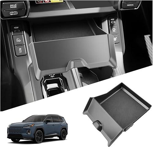 SKTU 2026 RAV4 Lower Drawer Storage Box for 2026+ Toyota RAV4 (LE/SE/XLE Premium/Woodland/XSE/Limited) Drawer Storage Box Toyota RAV4 2026 Accessories Rubber Drawer Console Organizer