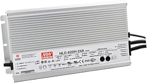 Meanwell HLG-600H-24A Power Supply - 600W 24V 25A - IP65