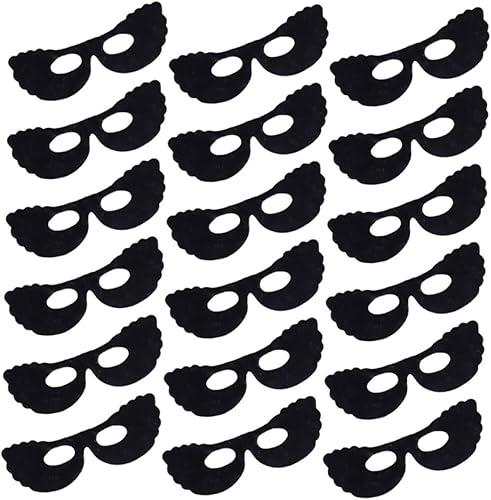 Disposable Charcoal Fiber Eye Mask Sheets, 100 Pieces Black Ultra-thin Cotton Eye Care Patches for Hydrating Skin Treatment and DIY Skincare