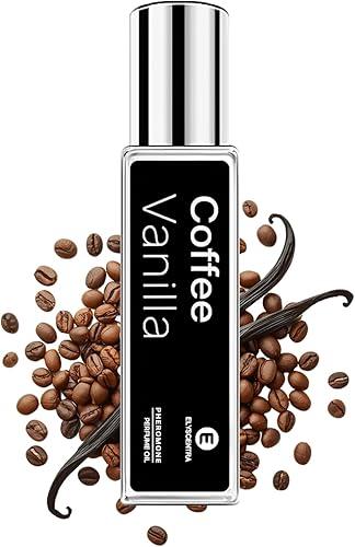 Pheromone Perfume for Woman And Men, Long Lasting Coffee Vanilla Perfume Pheromones Perfumes 0.34FL OZ/10ML Roll On Travel Size Essential Pheromone Oil Fragrance Eau De Parfum