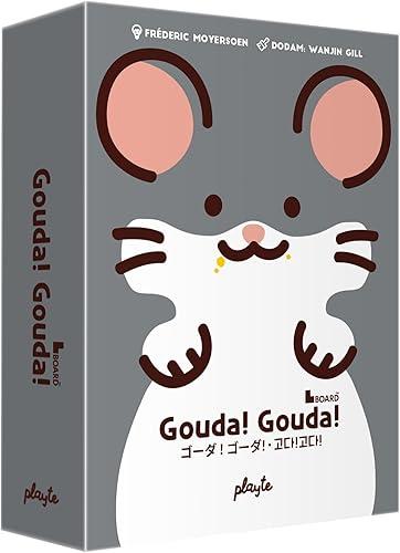 Gouda! Gouda! Board Game — Dice Racing Strategy Game | 2–6 Players | 30 Minutes | Ages 14+ | Wooden Mice & Cat