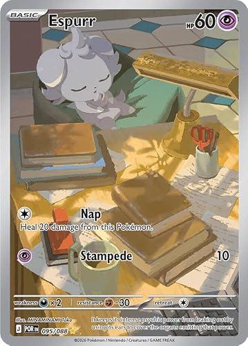 Pokemon - Espurr 095/088 - Perfect Order - Illustration Rare - Full Art Foil - Single Card