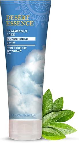 Desert Essence Fragrance Free Conditioner – Gentle, Paraben, Gluten & Cruelty-Free - Smooths & Softens Hair - No Oil Residue - For All Hair Types - 8 fl oz | B0017QSW92