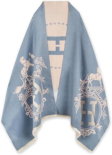 Relang Scarfs for Women Pashmina Silky Shawl Wrap for Evening Dressing Blanket Open Front Poncho Cape