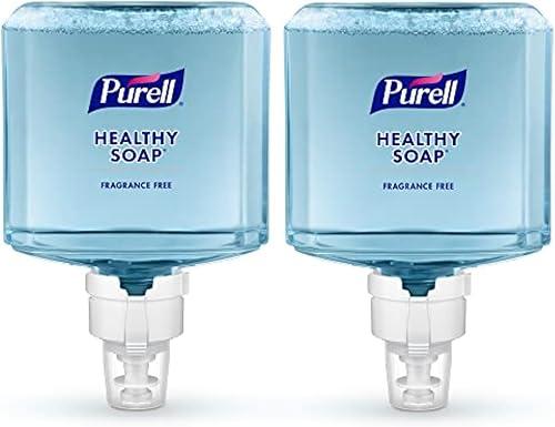 PURELL Brand HEALTHY SOAP Gentle and Free Foam, Fragrance Free, 1200 mL Refill for PURELL ES8 Automatic Soap Dispenser (Pack of 2) - 7772-02 - Manufactured by GOJO, Inc.