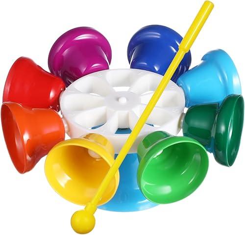 Eight Tone Bell Musical Instrument for Early Education Lightweight for Daycare and Classrooms Engages Hands Learning