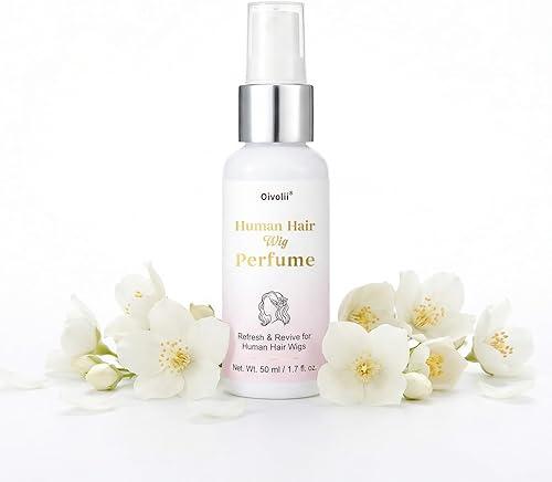 Human Hair Wig Perfume Spray – Long-Lasting White Tea & Cedarwood Fragrance, Instant Wig Refresher & Deodorizer, Lightweight Anti-Static Mist, Alcohol-Free & Wig-Safe for Synthetic & Human Hair Wigs