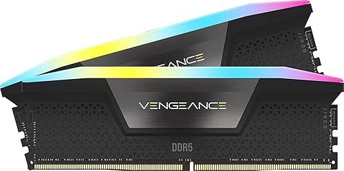 CORSAIR Vengence RGB DDR5 RAM 32GB (2x16GB) 6000MHz CL36-44-44-96 1.35V Intel XMP 3.0 Computer Memory – Black (CMH32GX5M2E6000C36) — 9% off