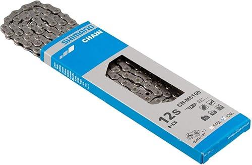 Shimano Deore CN-M6100 Deore Chain with Quick Link, 12-Speed, 126L Silver,ICNM6100126Q