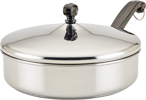 Farberware Classic Stainless Steel Fry Lid, Saute Pan (2.75 Quart), Silver — 12% off