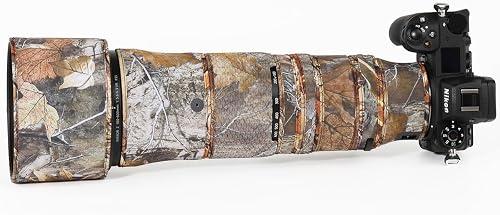 CHASING BIRDS Lens Camouflage Waterproof Coat for Nikon Z 180-600mm f/5.6-6.3 VR Rainproof Lens Protective Cover Version IV (Forest Camouflage)
