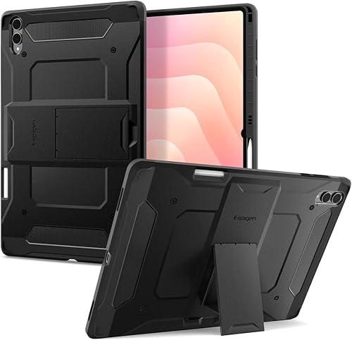 Spigen for Galaxy Tab S11 Ultra Case (2025), Tough Armor Pro Protective Hard Shell with Kickstand and Built-in S Pen Holder, Drop-Proof Dual-Layer Protection, 14.6 Inch, Black