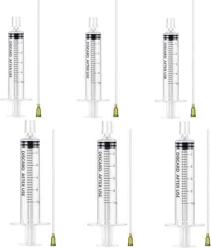 Geiserailie 6 Packs 5ml 10ml Perfume Refill Tools Kit, Perfume Syringe Refill Set with Plastic Tube, Mini Fragrance Transfer Tool for Travel Refillable Liquid, Cologne Fragrance Refilling (Clear)