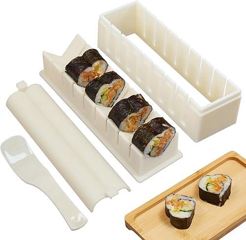 Sushi Maker Press Molds,Sushi Roll Making Kit for Beginners DIY (heart shape)