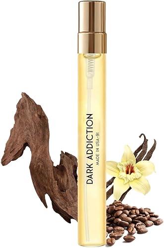 PUREU Pheromones Perfumes for Women & Men, Amber Vanilla Long Lasting Extrait de Parfum Oil, TSA-Approved Travel Size Cologne for On-the-Go 0.4oz/12 mL