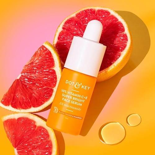 Dott & Keyy Vitamin C Face Serum, 10% Vitamin C + E, 5% Niacinamide, Super Bright Skin, 1 fl.oz