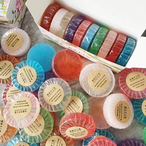 40Gram X 10 Different Scented Handmade Essential Oil Bath Soaps for Bathing Skin Cleaning Care