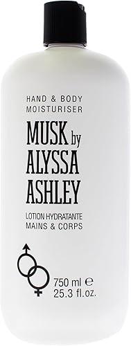 Alyssa Ashley Musk Body Lotion - Lotion for Women and Men - Body Cream for Smooth, Moisturized Skin - Citrus and Bergamot Top Notes - 25.3 oz