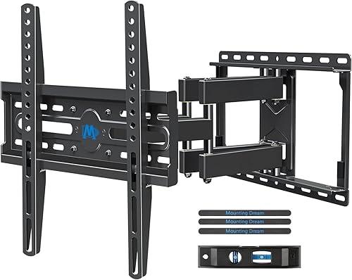 Mounting Dream TV Wall Mount for 32-65 Inch Television,Mount with Swivel and Tilt, Full Motion Bracket with Articulating Dual Arms, Fits 16inch Studs, Max VESA 400X400 mm, 99lbs, MD2380 — 38% off