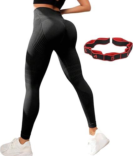 Resistance Band Compression Leggings for Women, 3D Anti Cellulite Compression Leggings