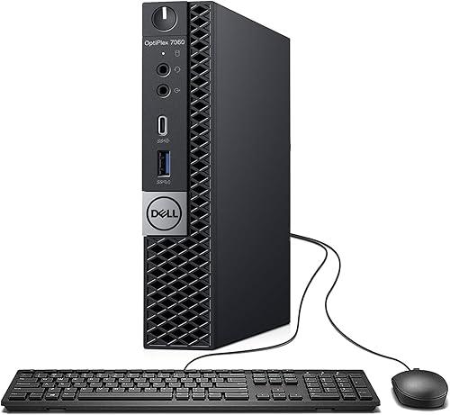 Dell OptiPlex 7060 Micro Desktop Business PC, Intel Core i5-8500T 2.1GHz, 16GB, 512GB SSD, USB Type-C, Windows 11 (Renewed), Black