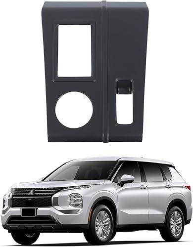 Gear Shift Panel Trim Cover for Mitsubishi Outlander 2022-2024 Accessories Center Console Panel Wrap Sticker Central Control Gear Shifter Console Anti-Scratch Panel Protector Frame ABS (Matt Black)