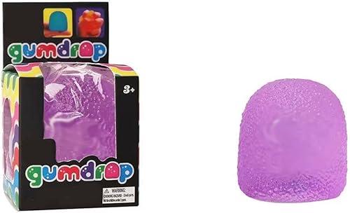 Gum Drop Squeeze Color Changing Squishy, Slow Stress Balls Gumdrop Shape Fidget Sensory Toys for Stress Relief, Birthday, Basket Stuffers and Party (#06)