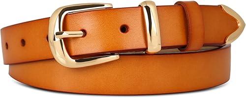 Relang Women's Belts with Gold Buckle, Fashion Waist Band, Elegant Ladies' Belt, Gift for Women