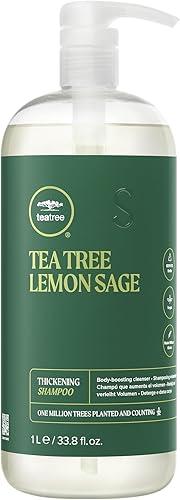 Tea Tree Lemon Sage Thickening Shampoo, Builds Body + Boosts Volume, For Fine Hair