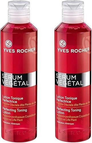 Yves Rocher Serum Vegetal Perfecting Toning Lotion All Skin Types - 200ml. / 6.8 fl.oz Set of 2 Best Gift Kit