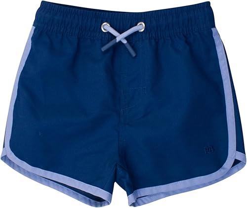 RUGGEDBUTTS Boys UPF50+ Sun Protection Dolphin Hem Swim Trunks