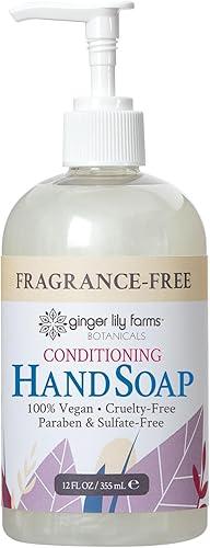 Ginger Lily Farms Botanicals All-Purpose Liquid Hand Soap, 100% Vegan & Cruelty-Free, Fragrance-Free, 12 fl oz