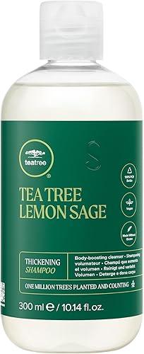 Tea Tree Lemon Sage Thickening Shampoo, Builds Body + Boosts Volume, For Fine Hair