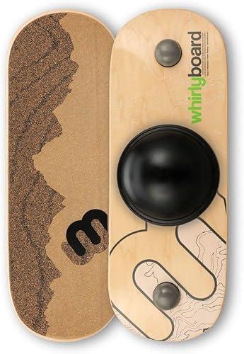 Whirly Board Wide 360˚ | Standing Desk Balance Board | Wobble Board Portable Home Gym | Snowboard Training | Surf trainer | Balance Board for Kids & Adults | Core Balance Trainer