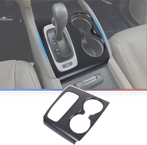 Gear Shift Panel Cover for Honda Pilot 2016-2020/ Honda Ridgeline 2017-2020, Gear Shift Knob Console Panel Trim, ABS Center Console Cup Holder Frame Anti-Scratch Protector Accessories (Matte Black)