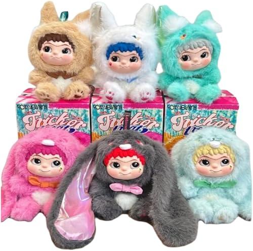 Wakuku V2 Fox Bunny Trick or Treat‌ Series Blind Box Cute wakuku Action Figure Mystery Box Plush Doll Bag Keychain Pendant (1 Pack Random)