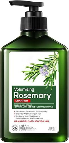 ACSUSS Rosemary Shampoo 500ml Hydrating Hair Care for Dry Damaged Hair Gentle Cleansing Dandruff Itchy Scalp Oil Control Moisturizing Shine