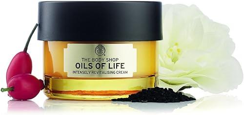 The Body Shop Oils of Life Intensely Revitalizing Cream - Lightweight, Nourishing Cream - Revitalizes Skin - 1.7 Fl Oz