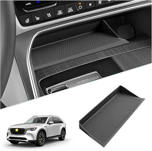 SKTU for 2024 2025 2026 Mazda CX-90 Accessories Wireless Charging Mat for 2024 2025 2026 Mazda CX-90/2025 2026 Mazda CX-70 Center Console Non-Slip Pad 2024 2025 2026 CX-90 Console Mat