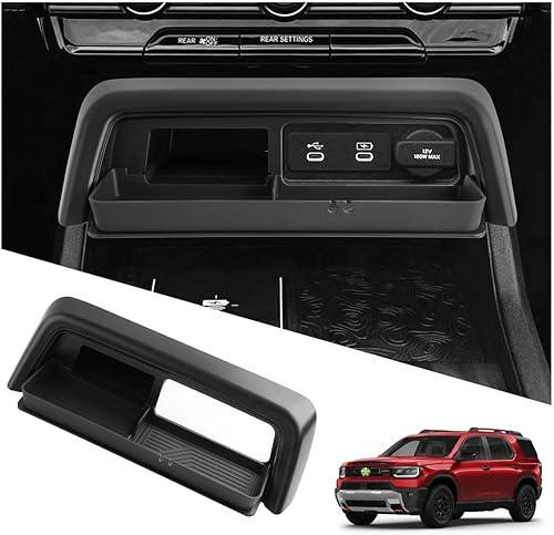 2026 Passport Storage Drawer Tray for Honda Passport 2026 Accessories ABS Material Console Organizer Secret Compartment Storage Box Compatible with 2026 Honda Passport TrailSport/TrailSport Elite/RTL