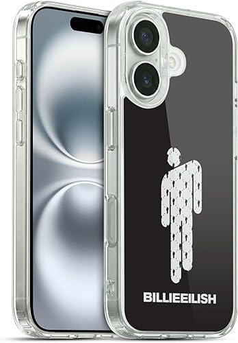 Head Case Designs Officially Licensed Billie Eilish Blohsh Key Art Gel Case [Military Grade Protection] Compatible with Apple iPhone 16 and Compatible with MagSafe