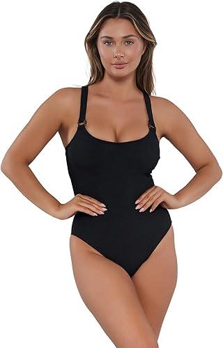 Sunsets Pacifica Lagoon One Piece Women's Swimsuit in Ribbed Fabric