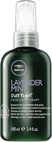 Tea Tree Lavender Mint Overnight Moisture Therapy, Leave-In Treatment, Restores Hair + Enhances Sleep Quality, For Coarse, Curly + Dry Hair, 3.4 fl. oz.