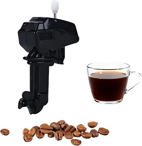 Boat Motor Coffee Stirrer,Novelty Engine Drink Mixer, Propeller Stir Stick for Coffee,Stainless Steel Clips Can Hold Cups Tightly for Make More Fun