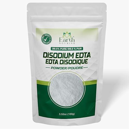Disodium EDTA - 3.52 Oz / 100g | Pure Cosmetic Grade Raw Material White Crystalline Powder for DIY Body Soaps, Hair Shampoo & Conditioner, Facewashes Foam Builder & Cleanser (Pack of 2)