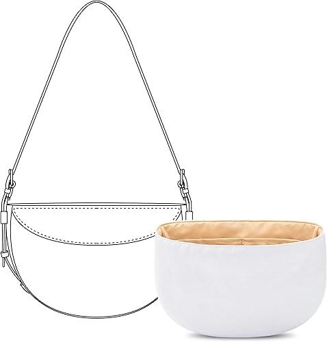 Purse Organizer Insert for Moon Shaped Handbags (Size 13)— Compatible with Hironbag bag | Premium Lightweight Slim Curved Bottom Liner, 9.1" L x 4.7" H x 2" D